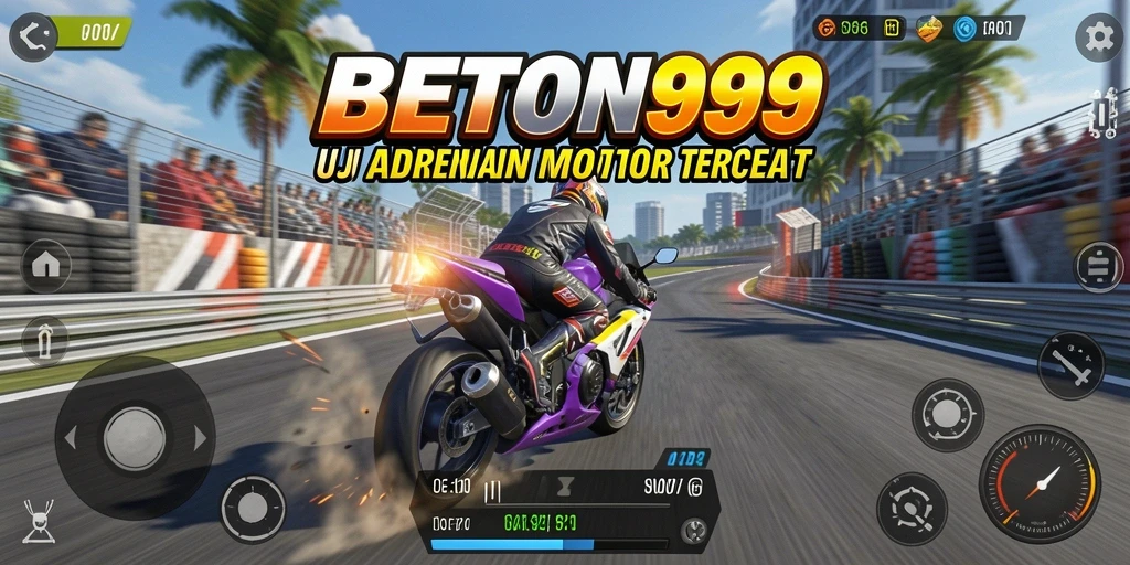 Gameplay seru dengan balapan motor yang penuh aksi.