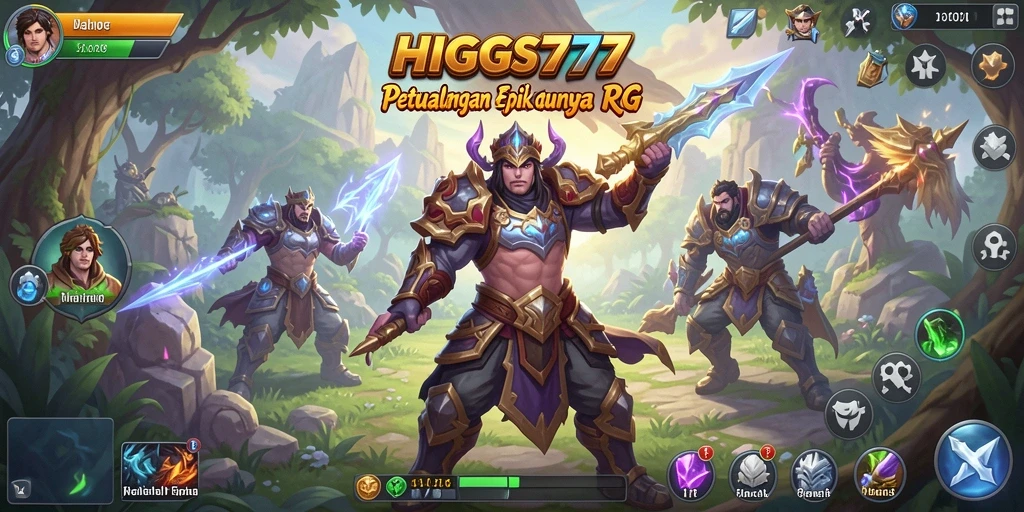 Tampilan gameplay seru dan epik dalam HIGGS777.