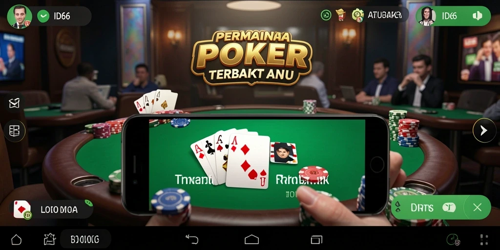 Tampilan gameplay poker yang mendebarkan di ID66