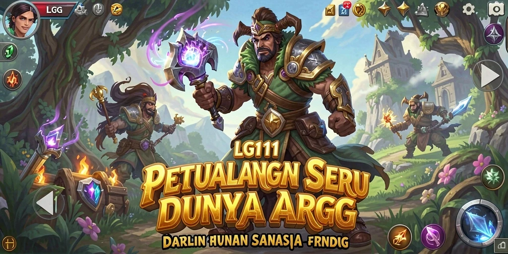 Tangkapan layar LG111 yang menunjukkan aksi pertarungan yang mendebarkan.