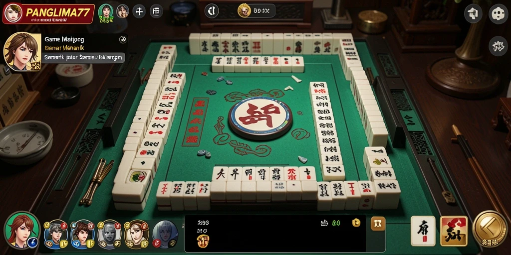 Screenshot gameplay PANGLIMA77 menampilkan keseruan bermain Mahjong.