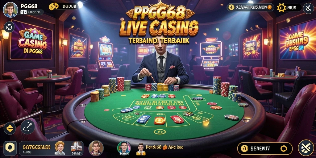 Tangkapan layar dari gameplay PGG68 yang mengasyikkan di Live Casino.