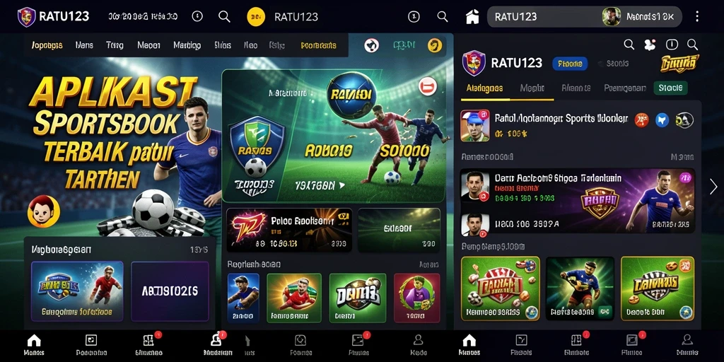 Screenshot utama RATU123 menampilkan tampilan taruhan yang menarik dan beragam pilihan olahraga.