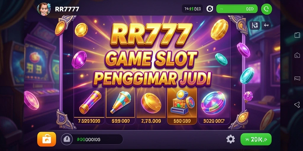 Gameplay tanpa henti dalam aplikasi RR777 yang menampilkan slot menarik.