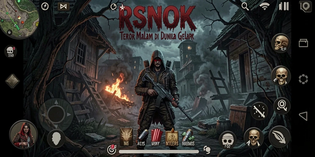 Gameplay menakutkan RSNOK dengan atmosfer Horror yang mencekam.