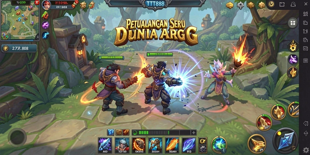 Gameplay menarik dan grafis memukau di TTT888.