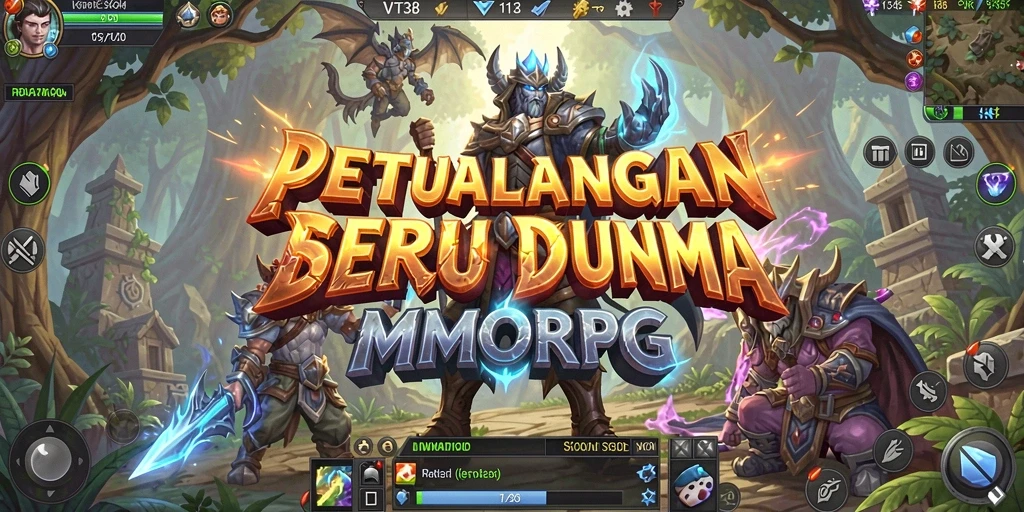 Tampilan gameplay mendalam dari VT38 di dunia MMORPG.